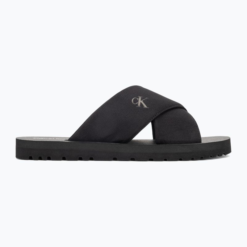 Uomo Calvin Klein YM0YM01223 Cross Sandal Crxs Tx triple black infradito 2