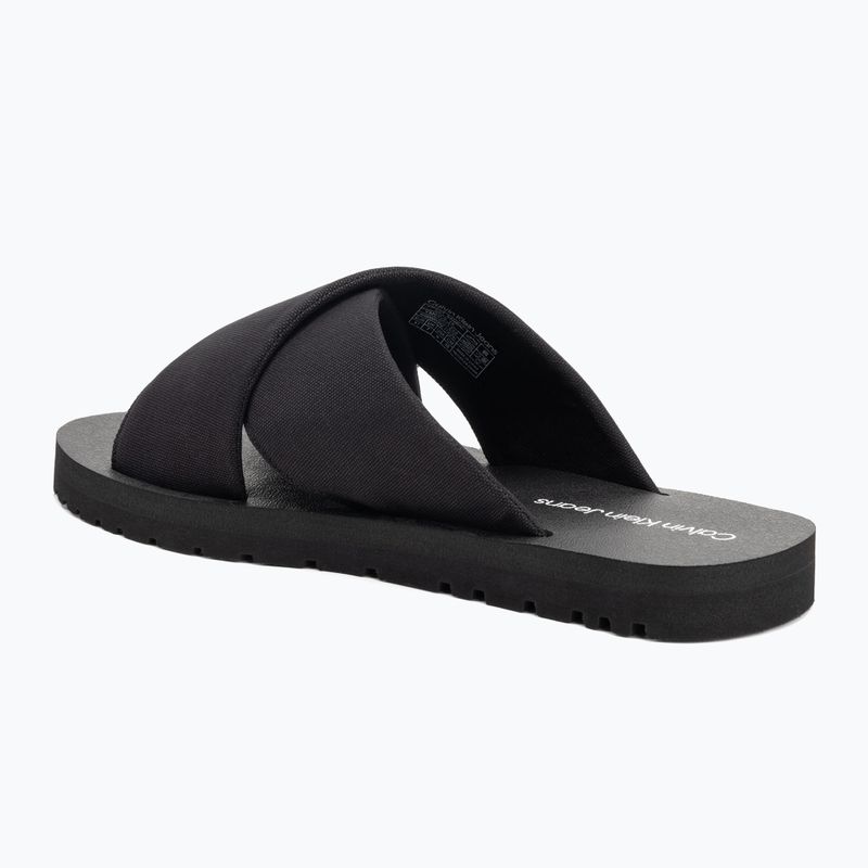 Uomo Calvin Klein YM0YM01223 Cross Sandal Crxs Tx triple black infradito 3