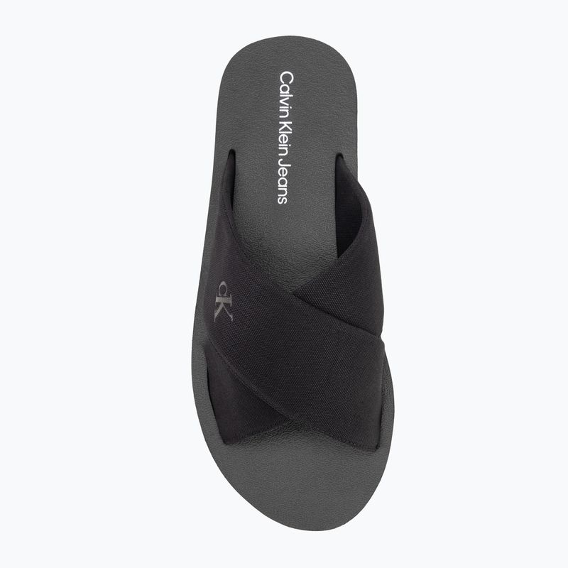 Uomo Calvin Klein YM0YM01223 Cross Sandal Crxs Tx triple black infradito 5