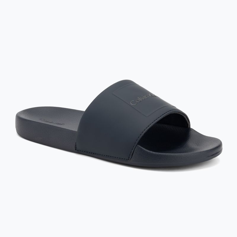 Calvin Klein infradito uomo HM0HM01754 Pool Slide Ck Square navy