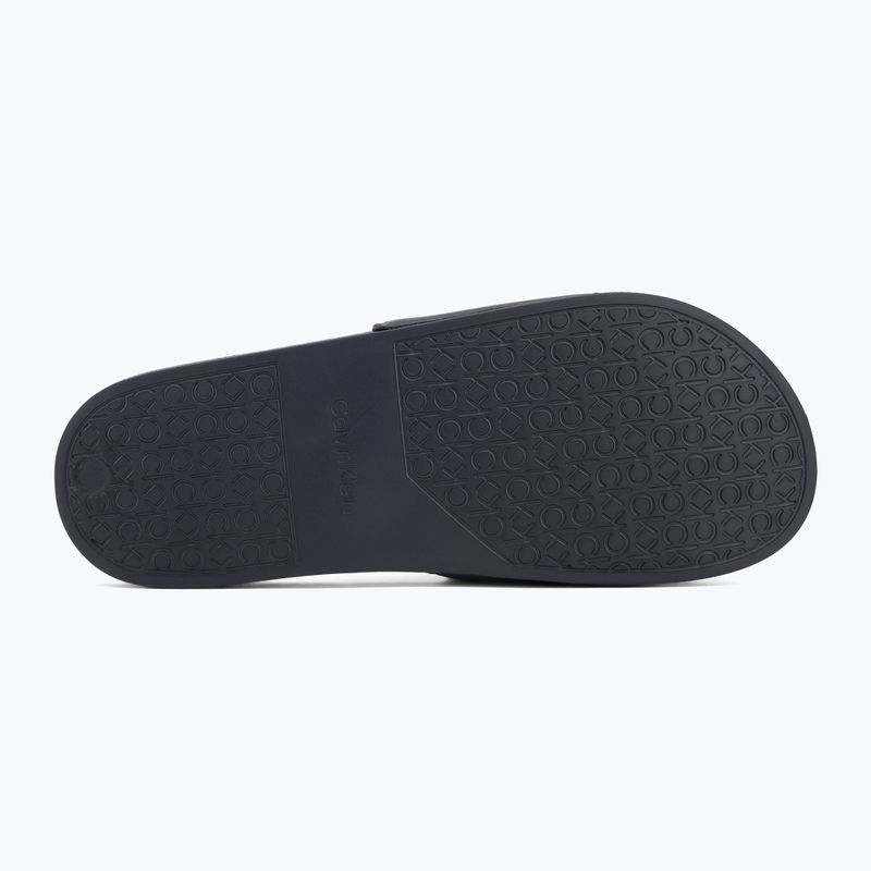 Calvin Klein infradito uomo HM0HM01754 Pool Slide Ck Square navy 4