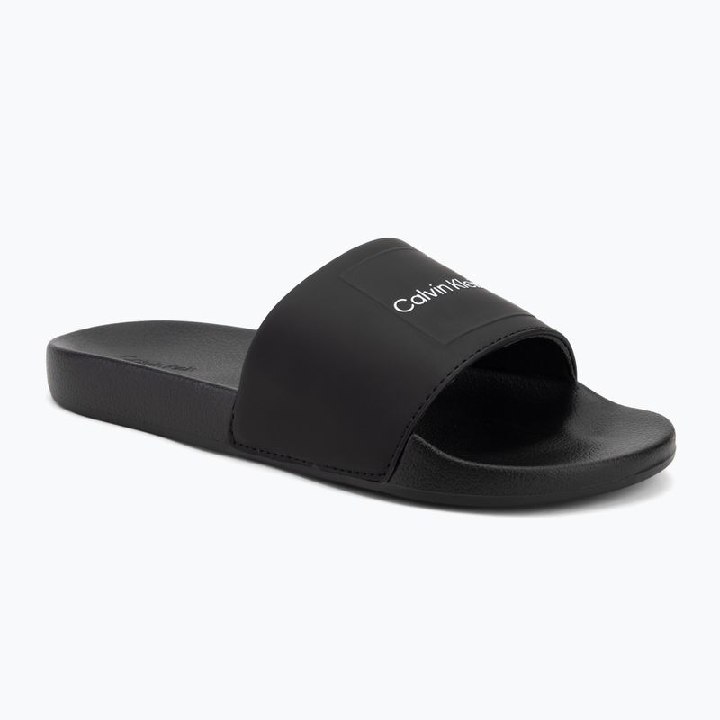 Calvin Klein infradito uomo HM0HM01754 Pool Slide Ck Square nero