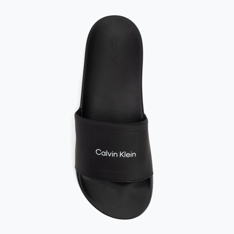 Calvin Klein infradito uomo HM0HM01754 Pool Slide Ck Square nero 5