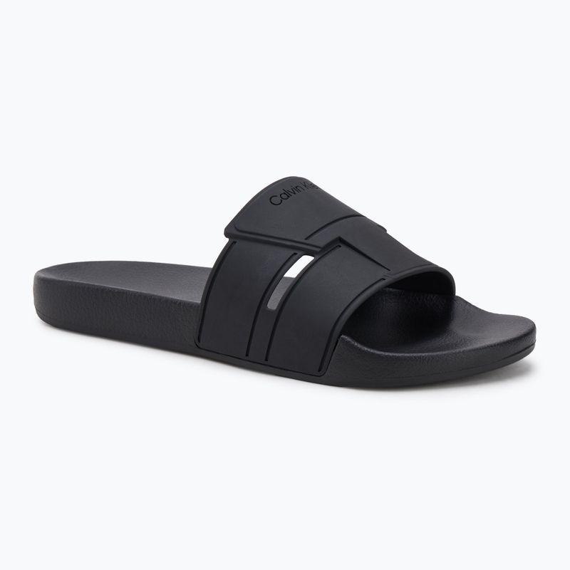 Calvin Klein infradito uomo HM0HM01752 Pool Slide Double T nero