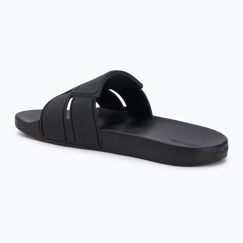 Calvin Klein infradito uomo HM0HM01752 Pool Slide Double T nero 3