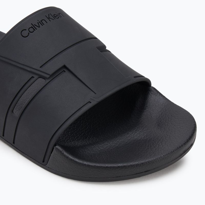 Calvin Klein infradito uomo HM0HM01752 Pool Slide Double T nero 7