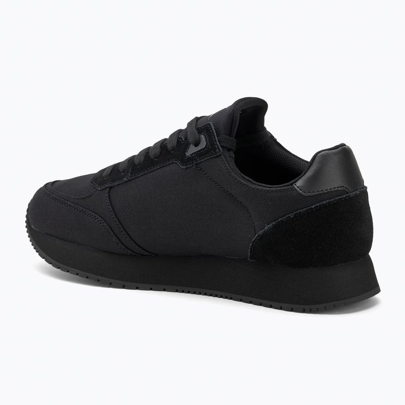 Scarpe da uomo Calvin Klein YM0YM01217 Runner Sock Laceup Mg Canvas triple nero 3