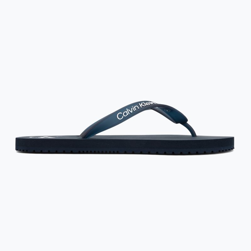 Uomo Calvin Klein YM0YM01267 Sandalo da spiaggia trasparente Tpu navy/bianco brillante infradito 2