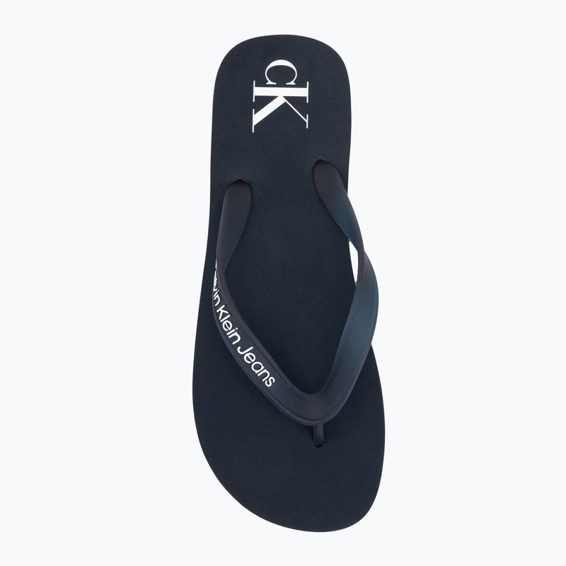 Uomo Calvin Klein YM0YM01267 Sandalo da spiaggia trasparente Tpu navy/bianco brillante infradito 5