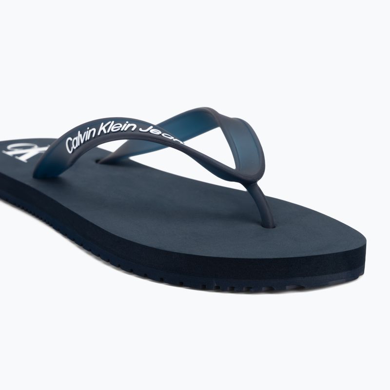 Uomo Calvin Klein YM0YM01267 Sandalo da spiaggia trasparente Tpu navy/bianco brillante infradito 7