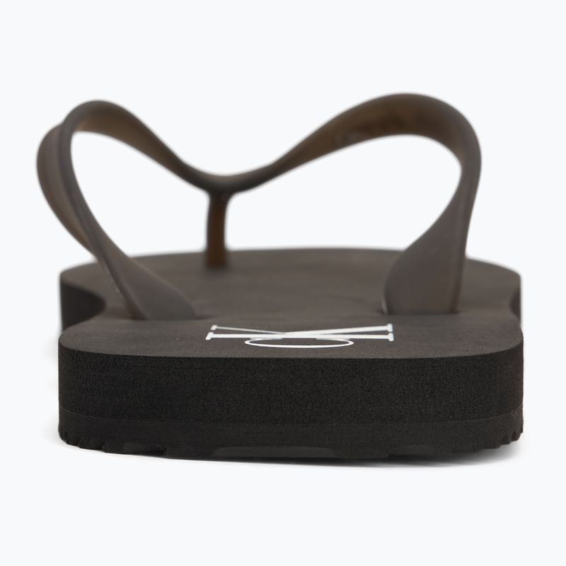 Uomo Calvin Klein YM0YM01267 Sandalo da spiaggia Tpu trasparente nero/bianco brillante infradito 6