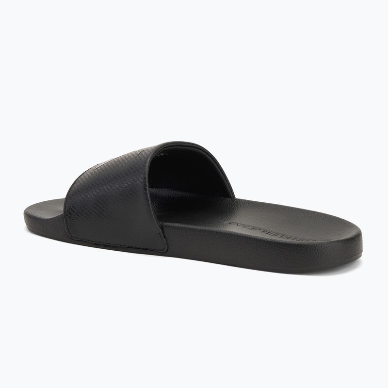 Calvin Klein YM0YM01269 Uomo Slide Aop Print triple nero infradito 3