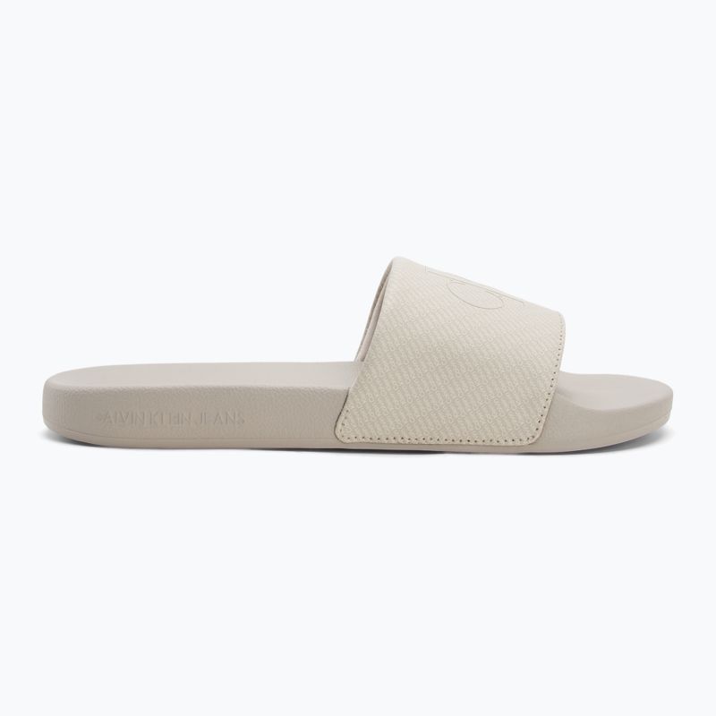 Calvin Klein YM0YM01269 Uomo Slide Aop Print guscio d'uovo/tartaruga infradito 2