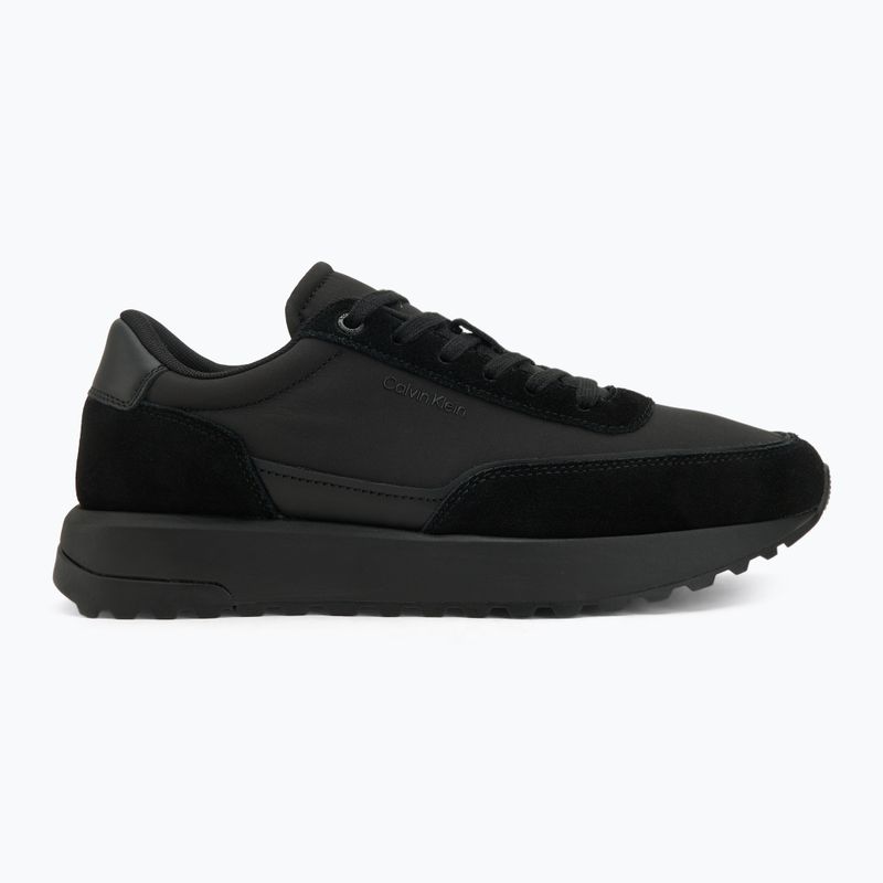 Sneakers uomo Calvin Klein HM0HM01714 basse stringate triple black 2