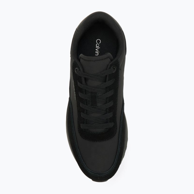Sneakers uomo Calvin Klein HM0HM01714 basse stringate triple black 5
