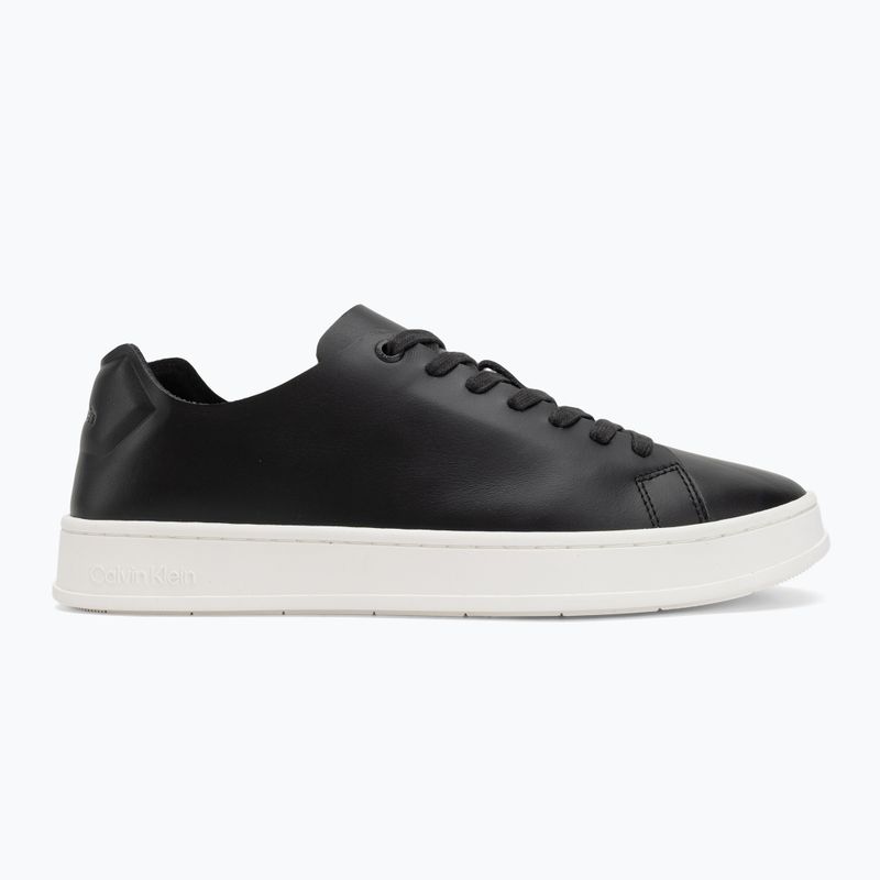 Calvin Klein scarpe da uomo HM0HM01723 Low Top Lace Up Unlined Lth ck nero 2