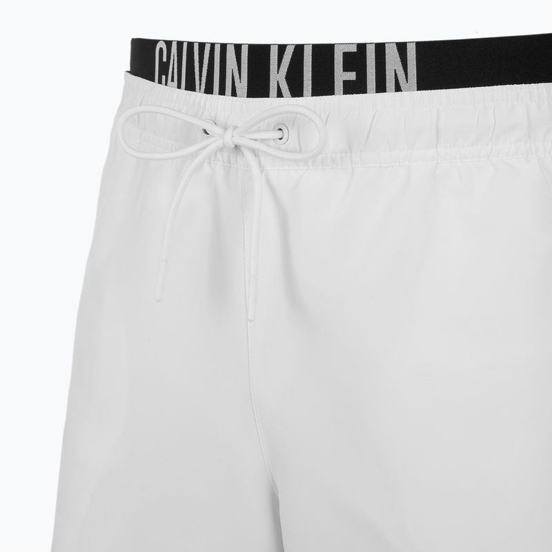 Calvin Klein KM0KM01093 Uomo Intense Power Medium Double WB pvh classic white swim shorts 3