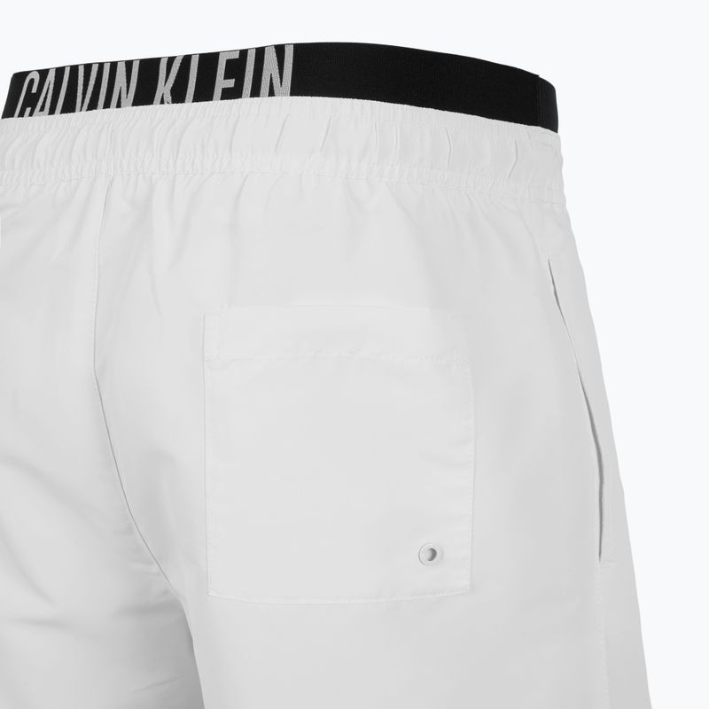 Calvin Klein KM0KM01093 Uomo Intense Power Medium Double WB pvh classic white swim shorts 4