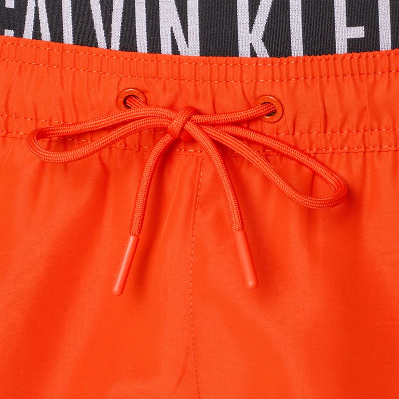 Calvin Klein KM0KM01093 Uomo Intense Power Medium Double WB Pantaloncini da bagno con fenicottero e peperoncino 3