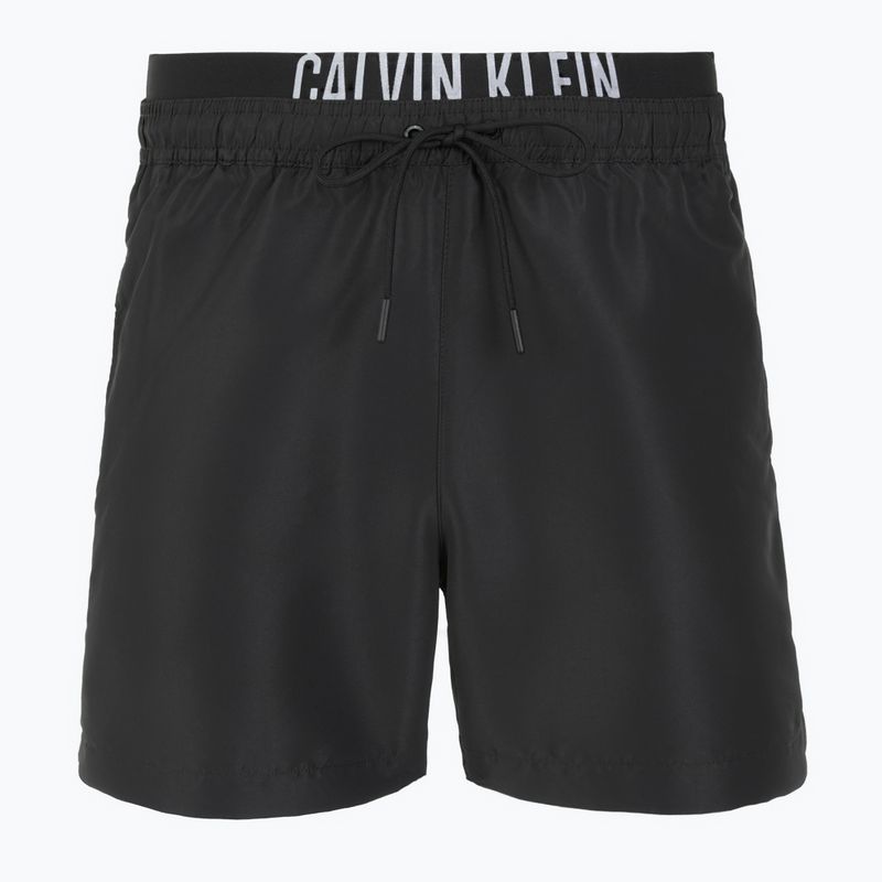 Calvin Klein KM0KM01093 Uomo Intense Power Medium Double WB pvh pantaloncini da bagno neri