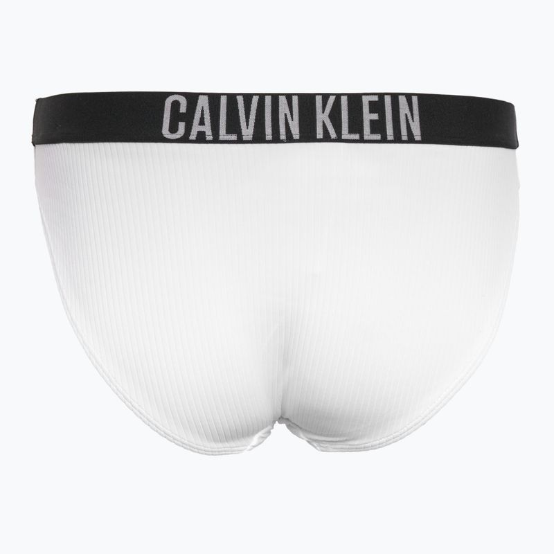 Calvin Klein slip da bagno KW0KW02752 Intense Power Rib Bikini bianco brillante 2