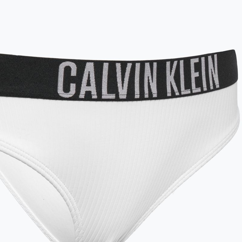 Calvin Klein slip da bagno KW0KW02752 Intense Power Rib Bikini bianco brillante 3