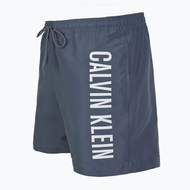 Pantaloncini da bagno Calvin Klein uomo KM0KM01092 Intense Power Medium Coulisse grisaglia 3