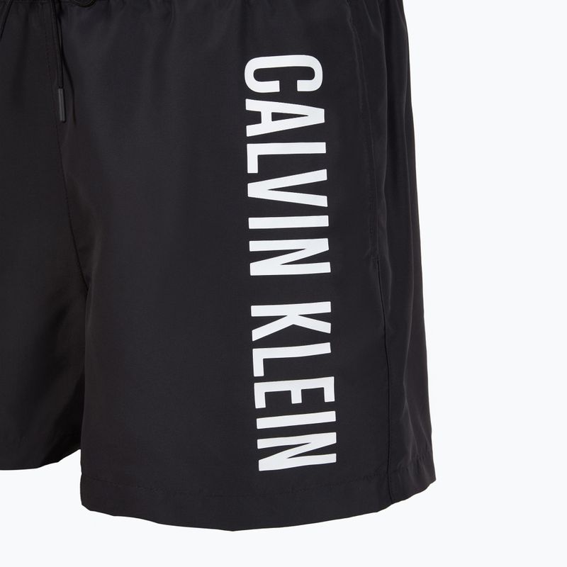 Pantaloncini da bagno Calvin Klein da uomo KM0KM01092 Intense Power Medium Drawstring pvh nero 3