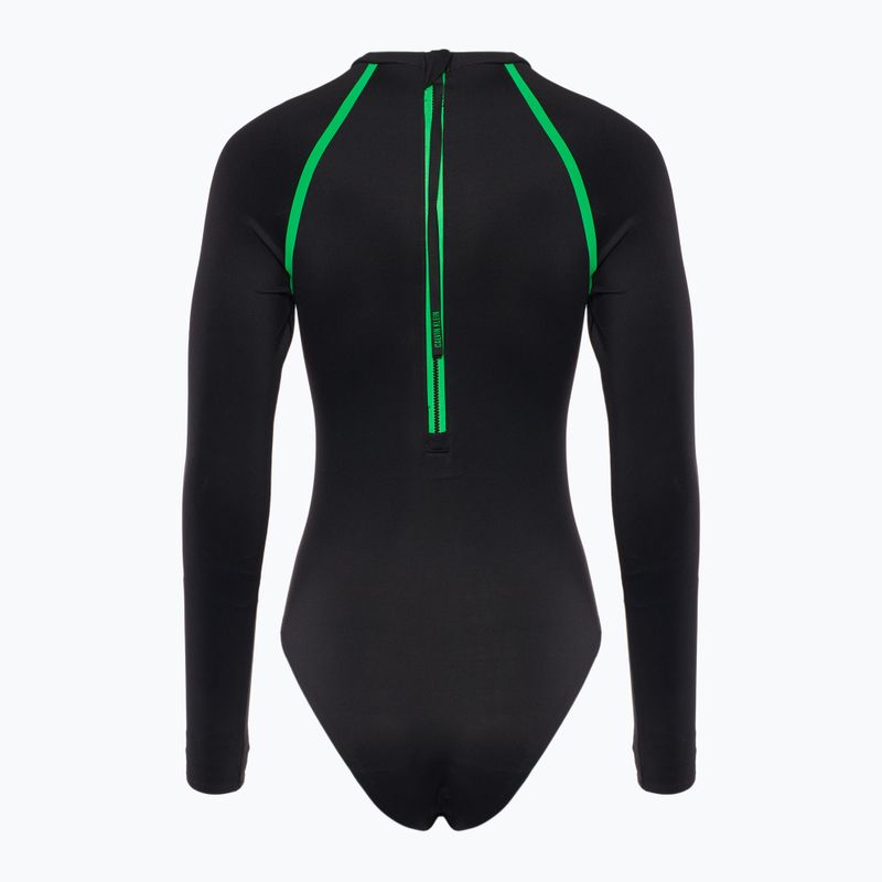Costume intero donna Calvin Klein KW0KW02790 Intense Power Move Rashguard One Piece pvh nero 2