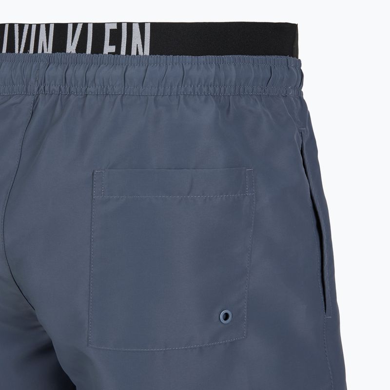Calvin Klein KM0KM01093 Uomo Intense Power Medium Double WB pantaloncini da bagno in grisaglia 4