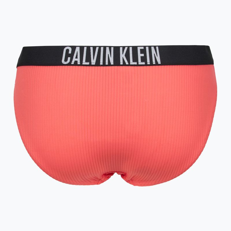 Calvin Klein slip KW0KW02752 Intense Power Rib Bikini corallo abbagliante 2