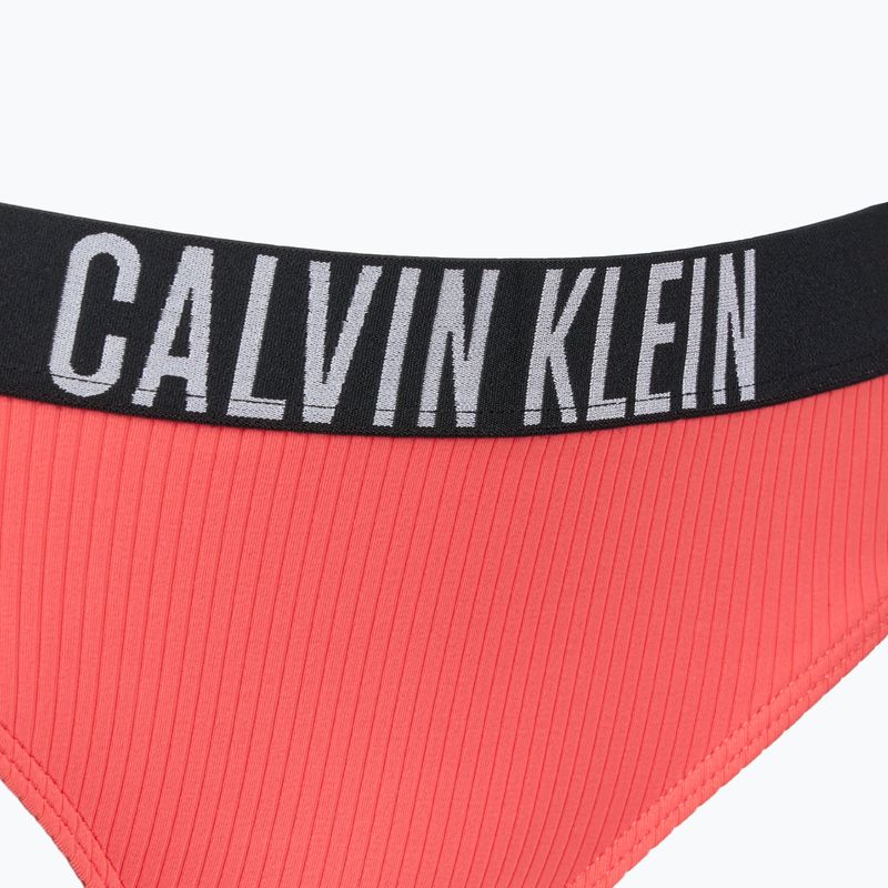 Calvin Klein slip KW0KW02752 Intense Power Rib Bikini corallo abbagliante 3