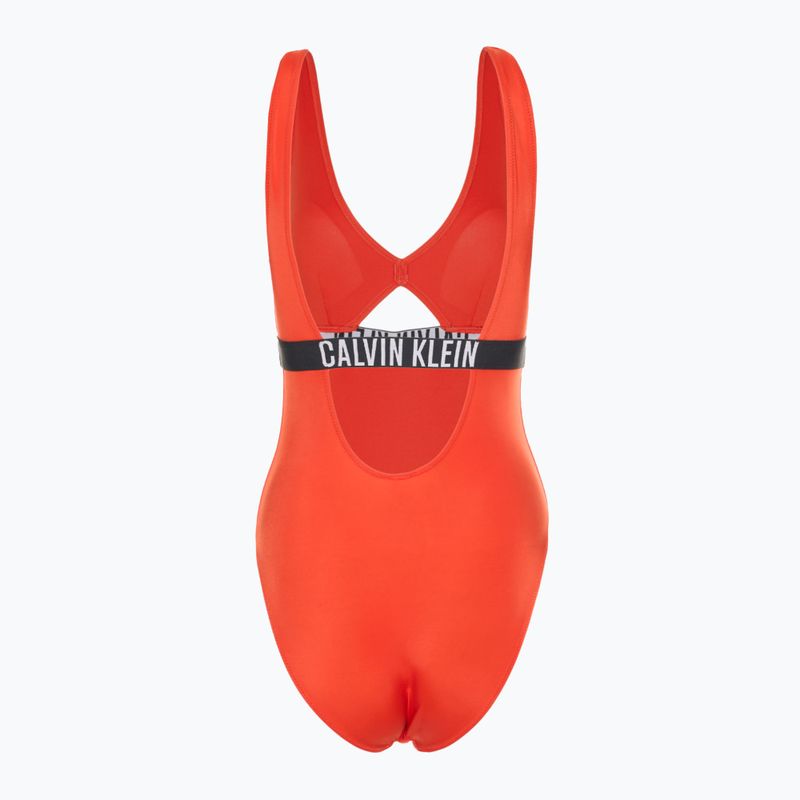 Calvin Klein costume da bagno donna KW0KW02746 Intense Power One Piece Fashion Fit fenicottero chili 2