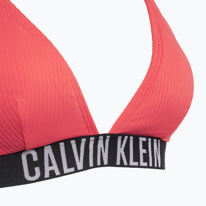 Calvin Klein top da bagno KW0KW02750 Intense Power Rib Triangle-RP corallo abbagliante 3