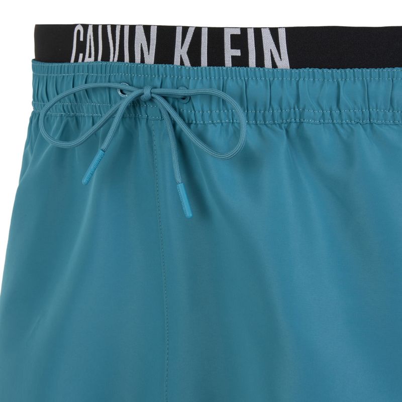 Calvin Klein KM0KM01093 Uomo Intense Power Medium Double WB Pantaloncini da bagno blu tempesta 3