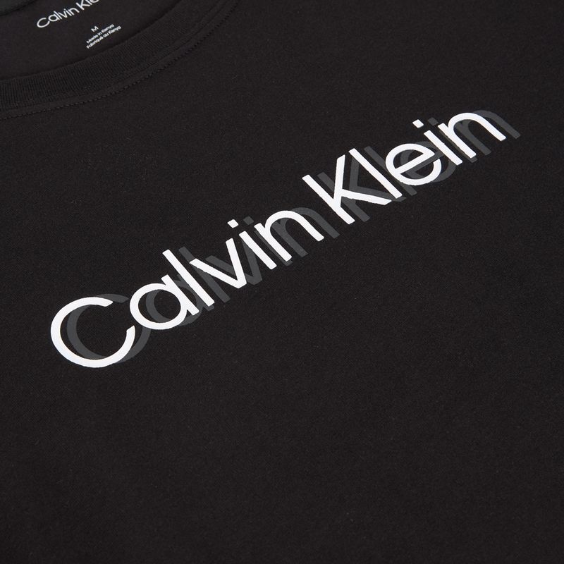 Maglietta Calvin Klein da uomo LVGMS5K183 Grafica nera 3