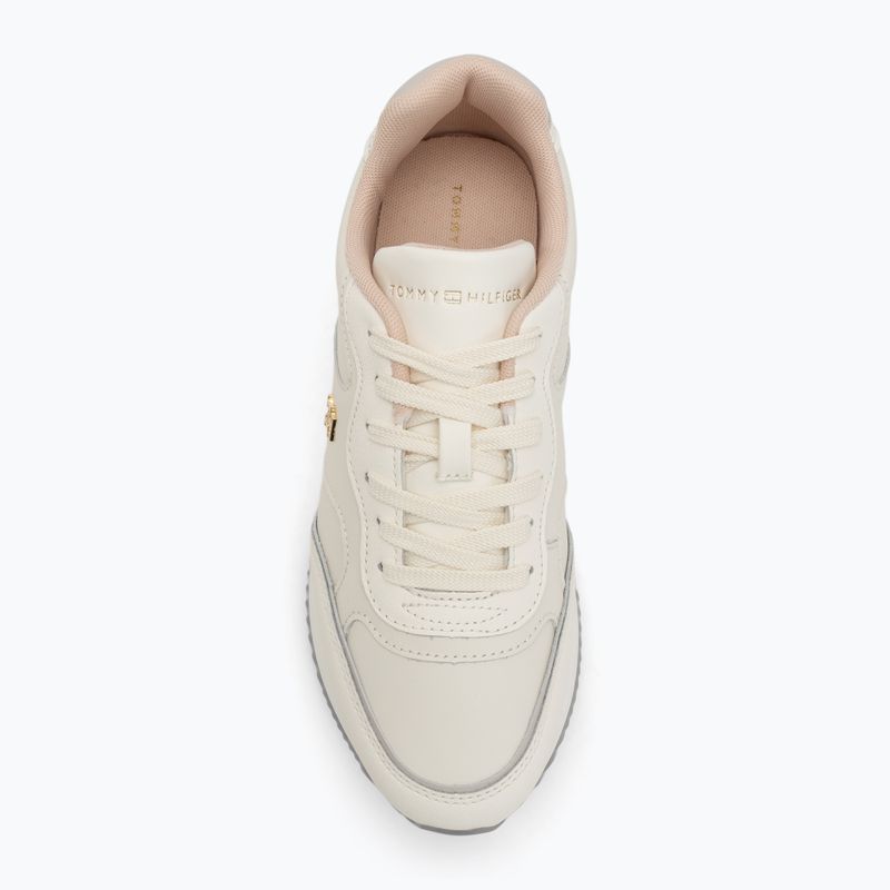 Tommy Hilfiger Leather Runner scarpe da donna avorio petalo/newsprin 5