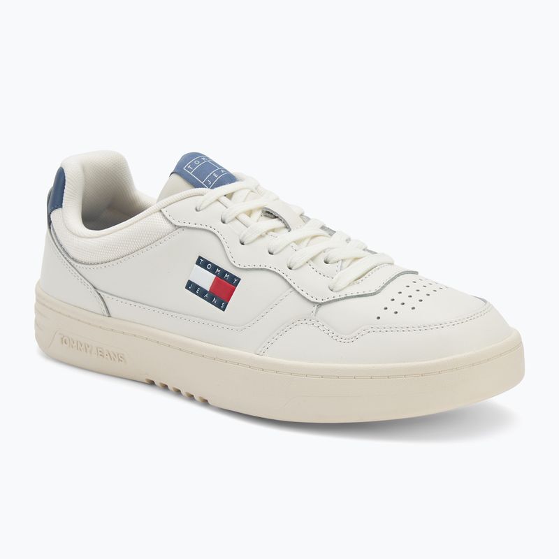 Scarpe uomo Tommy Jeans Cupsole Leather Ess blue momento