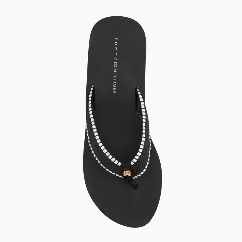 Tommy Hilfiger infradito da donna Wedge Beach Sandal nero 5