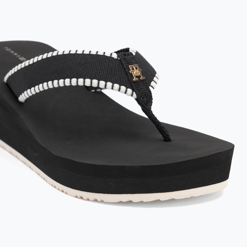 Tommy Hilfiger infradito da donna Wedge Beach Sandal nero 7