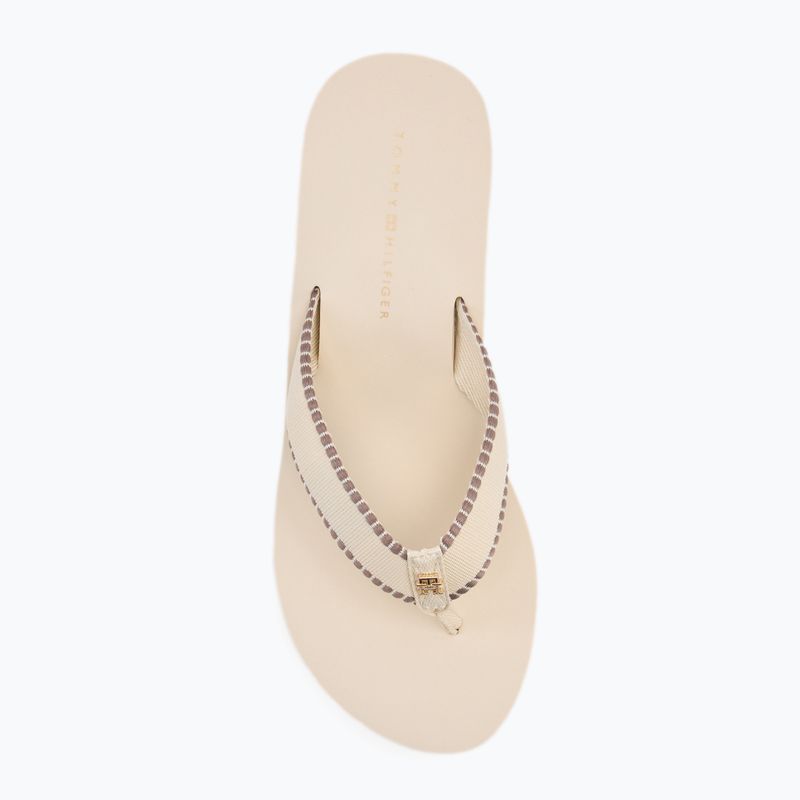Tommy Hilfiger infradito donna Wedge Beach Sandal muslin 5