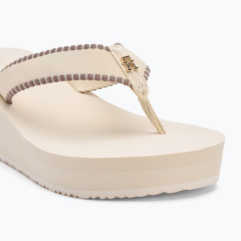 Tommy Hilfiger infradito donna Wedge Beach Sandal muslin 7