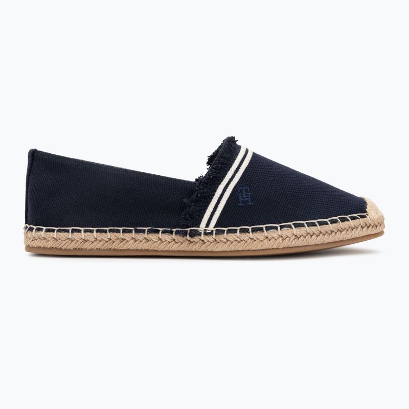 Espadrillas da donna Tommy Hilfiger Fringe Canvas Closed space blue 2