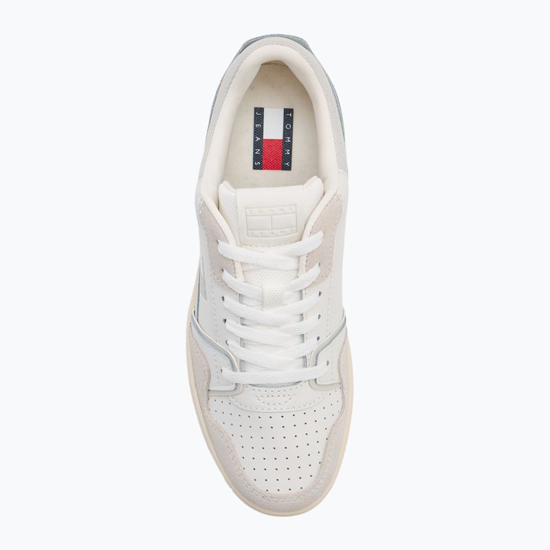 Tommy Jeans Retro Basket scarpe da donna ecrù/grigio stratus 5