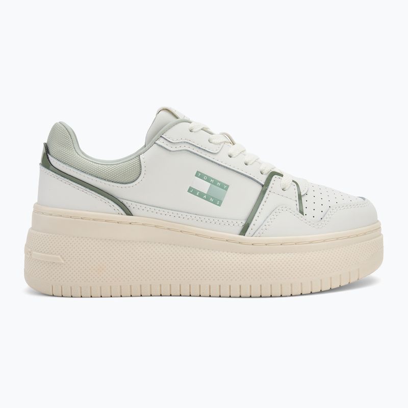 Scarpe da donna Tommy Jeans Retro Basket Flatform ecru/misty sage 2
