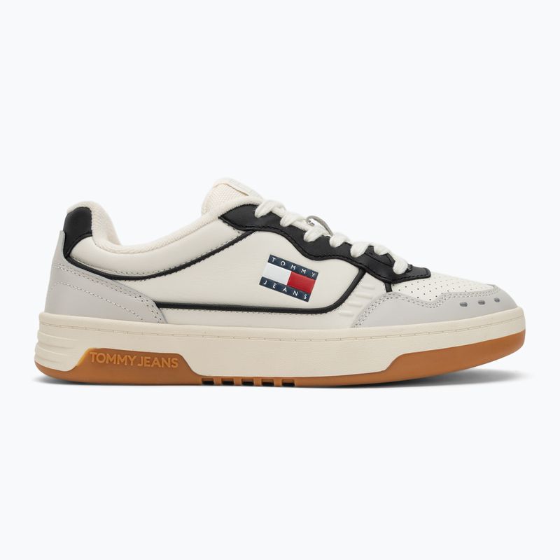 Scarpe Tommy Jeans Cupsole Elevated in pelle avorio da uomo 2