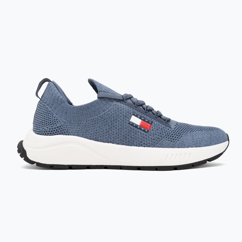 Scarpe da uomo Tommy Jeans Runner Knitted blue moment 2