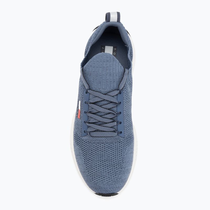 Scarpe da uomo Tommy Jeans Runner Knitted blue moment 5