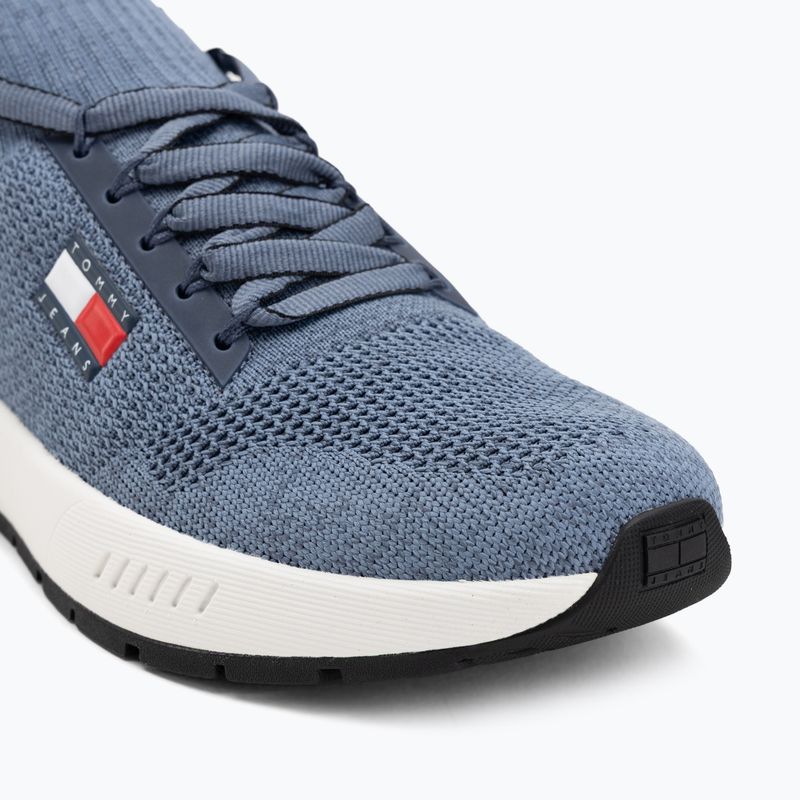 Scarpe da uomo Tommy Jeans Runner Knitted blue moment 7