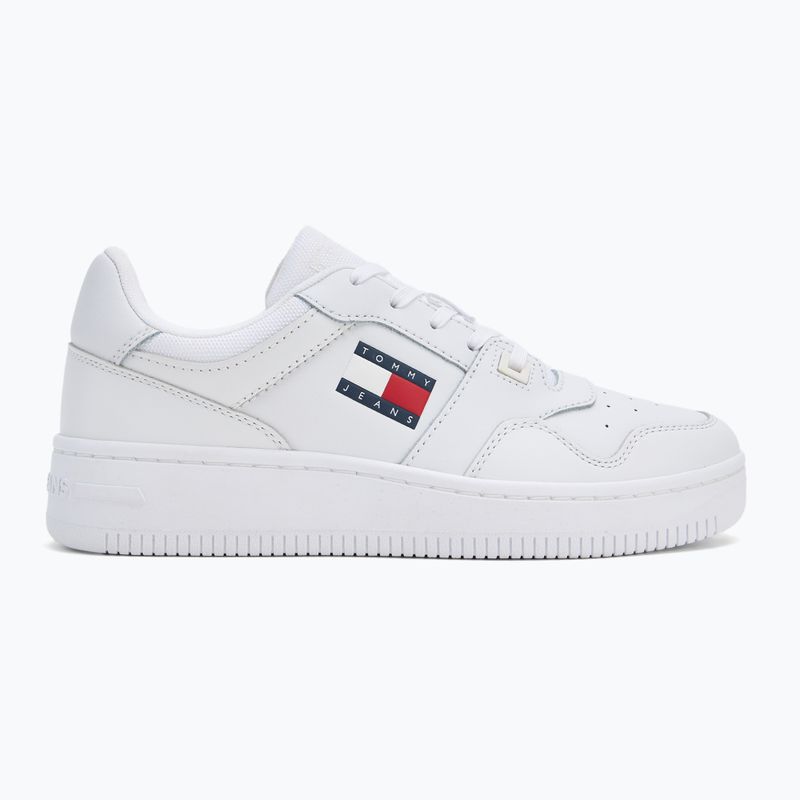Scarpe uomo Tommy Jeans Retro Basket Ess white 2